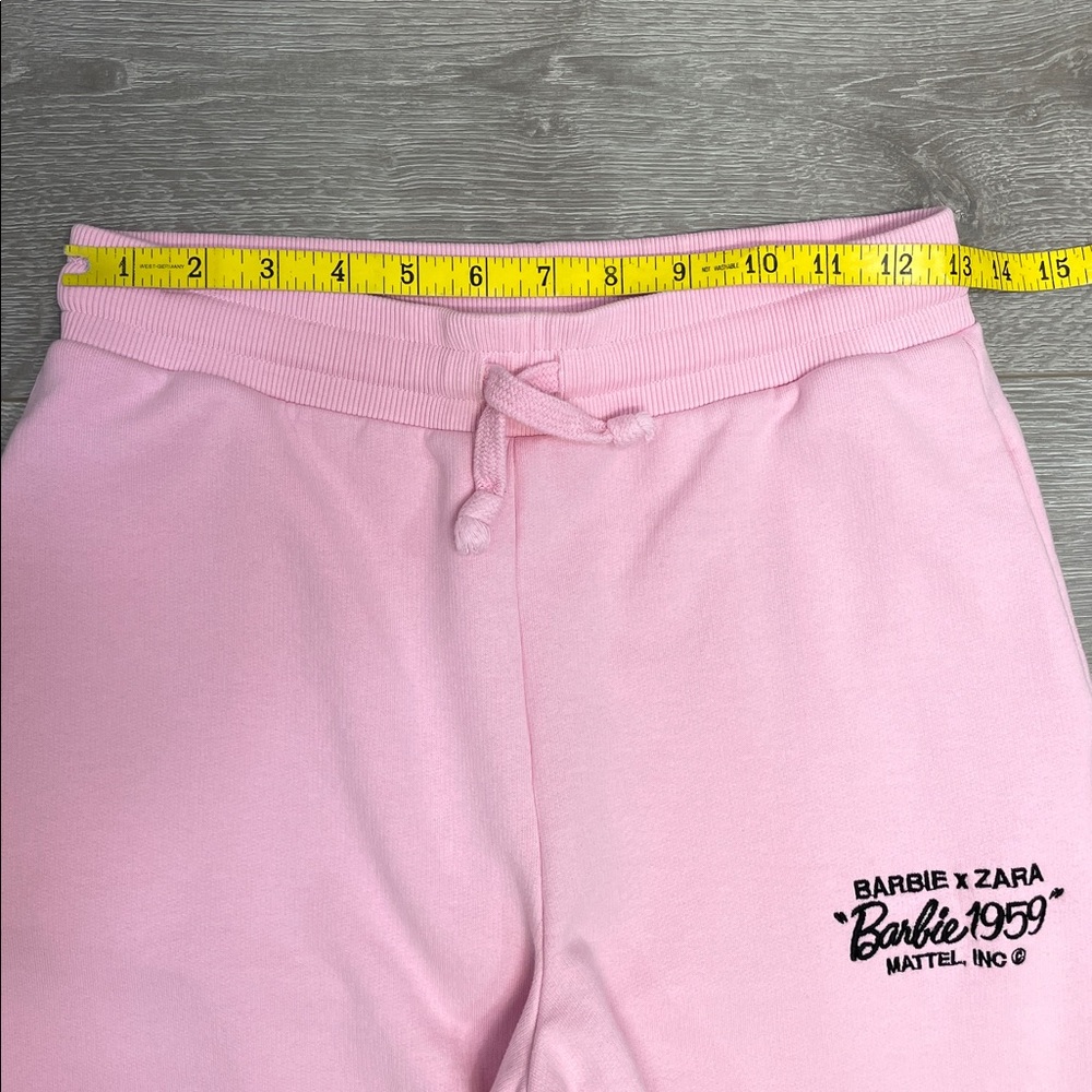 Barbie x Zara “Barbie 1959” Mattel Inc Pink Jogger Sweatpants Pockets M - Picture 8 of 16